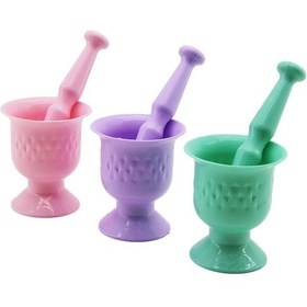 Resim Renkli Plastik Havan - Mortar Sarımsak Dövecek 