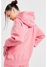 Resim Nike Sportswear Phoenix Fleece Oversized Hoodie Full Zip Bol Kesim Kapüşonlu Kadın Sweatshirt Pembe Pembe 