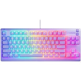 Resim Steelseries Apex 3 Tkl Tr Q Rgb Membrane Kablolu Lavender Gaming Ckckstl0020 
