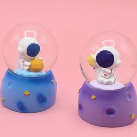 Resim Işıklı Mini Sevimli Astronot Kar Küresi 1 Adet 