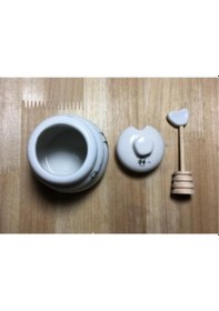 Resim Bal Kaşıklı Seramik Kap Bnc Ap-10273 - Arıcılık 