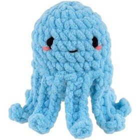 Resim Bakgelal Amigurumi Ahtapot Yapım Kiti Başlangıç Seviyesi Tığ Örgü Seti Dıy Crochet Kit 