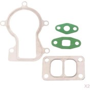 Resim HX35 HX35W Turbo Için 2x Turbo Yağ Besleme Giriş Flanş Conta Adaptör Kiti 