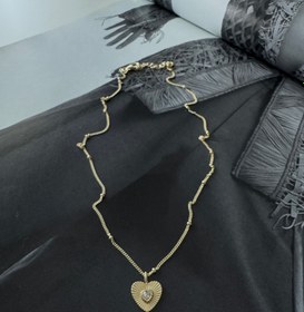 Resim TOPÇUK ZİNCİR KALP KOLYE - Silver 