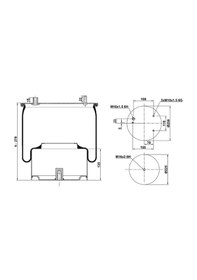Resim Daf - St 836.cs01 - Komple Pistonlu Körük 