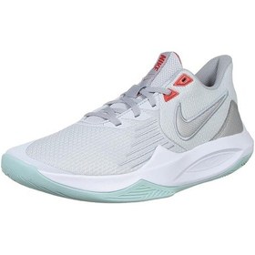 Resim Nike Precision V Basketball Shoes Grey Unisex Basketbol Ayakkabısı Gri 