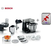 Resim Bosch Mutfak MAKINESI,900 W, Siyah, MUMS2VM40 Serie 2 ,gümüş+ Dijital Mutfak Tartısı Hediye 
