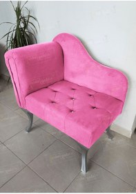 Resim aldagelsin Yeni Model Tekli Köşe Koltuğu Josefin Bench Gümüş Ayak 