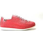 Resim Onlo Ayakkabı 211 Deri Kırmızı Lastik Bağ Kız Çocuk Ayakkabı Kırmızı 