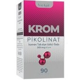 Resim VitAgil Krom Pikolinat İçeren Takviye Edici Gıda 90 Bitkisel Kapsül 