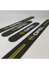 Resim Opel Combo Uyumlu Carbon Kapı Eşiği + Ayna Yağmur Koruyucu (552940035) 