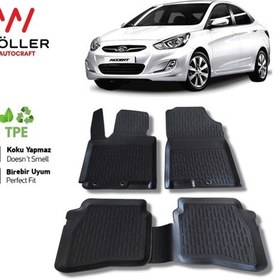 Resim Hyundai Accent Blue Uyumlu Paspas 2011 Sonrası 3d Havuzlu Paspas 