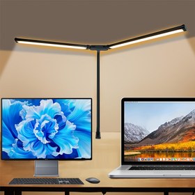 Resim 1 adet Modern Dokunmatik Kontrollü LED Masa Lambası, Kısılabilir Kaz Boğazlı Masa Lambası Ayarlanabilir Renk Sıcaklığı ile, USB Güçlü Klipsli Lamba Okuma, Çalışma, Çalışma, Ofis için - Lake Metal Kaplama, İç Mekan Kullanımı 