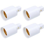 Resim 4 Adet Profesyonel G24d - E27 2 Pinli Lamba Tutucu Adaptörü Lamba Tutucu 