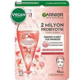 Resim Garnier 2 Milyon Probiyotik Türevi İçeren Onarıcı Kağıt Yüz Maskesi 