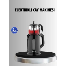 Resim Alvo Store Buğz Sinbo Stm 5840 Elektrikli Çay Makinesi 1800W Cam Demlik ve Sıcak Tutma Özellikli 