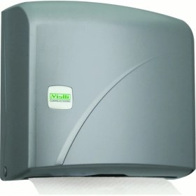 Resim Vialli K2M Z Katlı Kağıt Havlu Dispenseri Gri Max 200 Ad 22 cm 