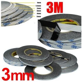 Resim 3 MM/50mt Çift Taraflı Bant Ekran Cam Dokunmatik Tamir Bantı-siyah 