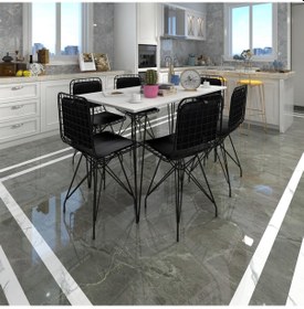 Resim Knsz Masa Sandalye Takımı Hem75mazlum Byzsyh 130 090 Sm 6 Sandalye Syhsyh Sırt Minderli 