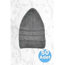 Resim Tezzgelsin 50'li Kadife Takke Kaliteli Namaz Takkesi Gri 