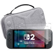 Resim Yaozixa Nintendo Switch 2 Ekipman Seti: 1 El Tutucu Organizer Çanta, 2 Adet Cam Ekran Koruyucu Ve 1 Sağlam Korumalı Kılıf 