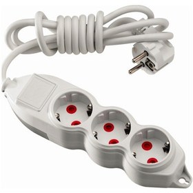 Resim Mono Orion 3'lü Topraklı Grup Priz 3 Metre (3*1) Beyaz 