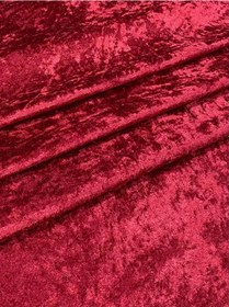 Resim Enesar Home Parlak Kadife Bordo Kumaş Döşemelik Kumaş (Likrasiz & Astarli) 100 x 140 cm 
