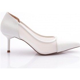 Resim Dgn 1782 Kadin Topuklu Ayakkabi 1782-2446-R4478 Beyaz 