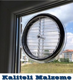 Resim GenelTedarik Şeffaf Doğalgaz Cam Menfez Havlandırma Kapağı 18 CM 2 adet 