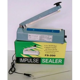 Resim 20CM Metal Gövde Poşet Ağzı Yapıştırma Kapatma Makinası FS-200 (4887) 