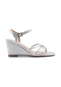 Resim Nine West Jorgıa 5fx Gümüş Kadın Dolgu Topuk Sandalet 000000000101928856 Gümüş 