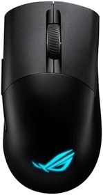 Resim ASUS ROG Keris Kablosuz AimPoint Oyun Faresi, Üç modlu bağlantı (2,4 GHz RF, Bluetooth, Kablolu), 36000 DPI sensör, 5 programlanabilir düğme, ROG SpeedNova, Değiştirilebilir anahtarlar, Paracord 