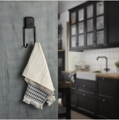 Resim LarinHome Yapışkanlı Ikili Askılık Siyah 