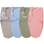 Resim Yenidoğanlar için Altında Fermuarlı Ayarlanabilir Düz Swaddle, Kolay Bez Değiştirme İçin Yıkanabilir ve Ultra Yumuşak Nefes Alabilir, Doğum Odası ve Ev Kullanımı İçin Uygun 