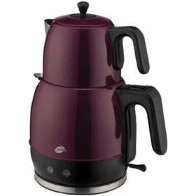 Resim Goldmaster Bora BY 4302 Paslanmaz Çelik Çay Makinesi Mor 