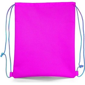 Resim Coral High Kids Su Yeşili Pembe Flamingo Desenli İpli Büzgülü Sırt Çantası 22468 Yeşil 