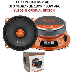 Resim Edison Oto Hoparlör Mıdrange 13cm 400w 80w Rms Pro 2 Adet Edıson Ed-mr5 