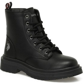Resim U.S. Polo Assn. TRENA JR 5PR Siyah Kız Çocuk Biker Bot 