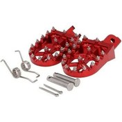 Resim Pazly Anodize Kırmızı Cnc Alüminyum Ayaklıklar Honda Crf110f/crf125f Motosikletler İçin 