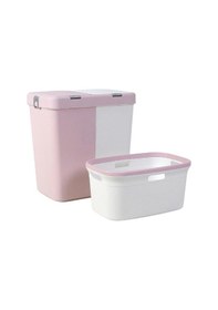 Resim Reis Home Motek Ikili Kirli Çamaşır Sepeti Ve Çamaşır Selesi Ikil Pudra 