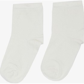 Resim Artı Kız Çocuk Soket Çorap Basic 1-6 Yaş, Ekru-ekru Ekru 