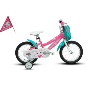 Resim MOGGY KIZ ÇOCUK BİSİKLETİ 220H V 16 JANT PEMBE BEYAZ TURKUAZ 
