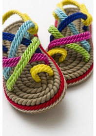 Resim Luvishoes İp Bej Multi Kadın Sandalet Bej 