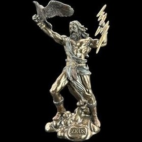 Resim Bronz Hediyeler Heykeli ZEUS YILDIRIM VE KARTAL Dekor Heykeli Kadınlar için Hediyeler Erkekler için Hediyeler Heykel Ev Dekorasyonu 