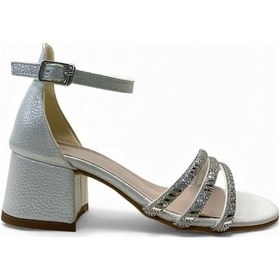 Resim Tuğba Ortopedi 792 Kız Çocuk Topuklu Abiye Ayakkabı Sedef 