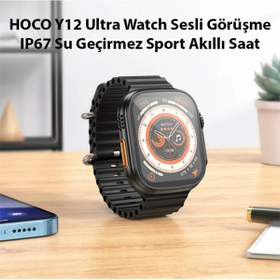 Resim toyigoo HOCO Y12 Ultra Watch Sesli Görüşme IP67 Su Geçirmez Sport Akıllı Saat-(5775) TYGOO-RSHB3456 