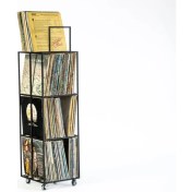 Resim Metal Düzenleyici Plaklık Metal Plak Düzenleyici Organizer - Mat siyah 