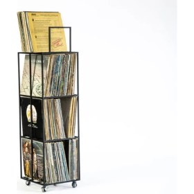 Resim Metal Düzenleyici Plaklık Metal Plak Düzenleyici Organizer - Mat siyah 