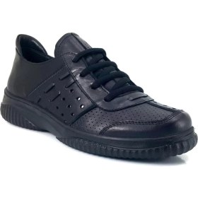 Resim Mammamia D24YA-3580 Hafif Taban Kadın Deri Spor Ayakkabı 