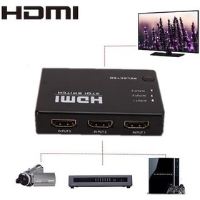 Resim Ir Alicili Hdmi Çoklayıcı 3 Port Switch 4678P Kumanda Çoklu Cihaz 